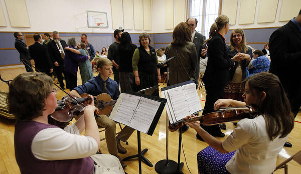 string trio music provided by Julie Gardner